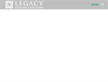 Tablet Screenshot of legacyinsllc.com